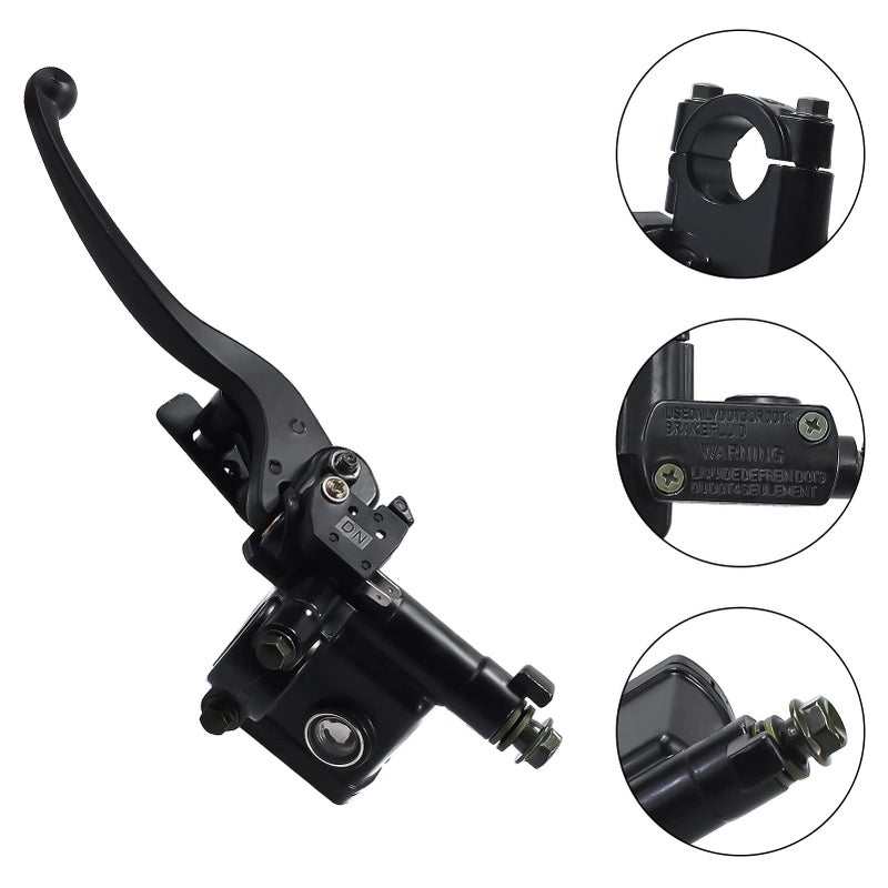 SOLLON 7/8'' Right Hydraulic Brake Master Cylinder Lever Pump Replace for GY6 50cc 70cc 90cc 110cc 125cc 150c 200cc 250cc ATV Quad Moped Motorcycle Pit Bike Dirt Bike  Taotao Roketa Sunl Kazuma - Image 4